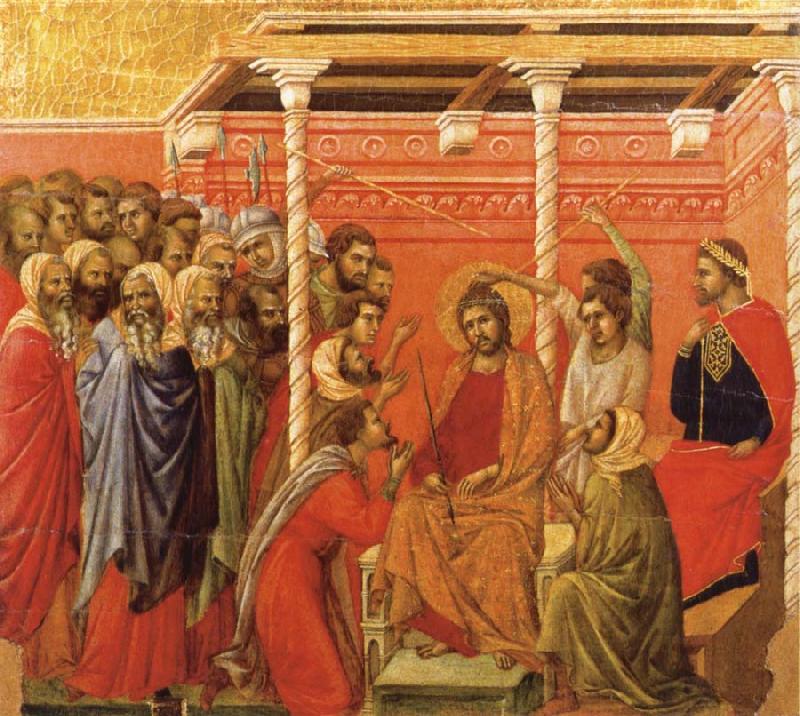 Duccio di Buoninsegna Christ Crowned with Thorns oil painting image